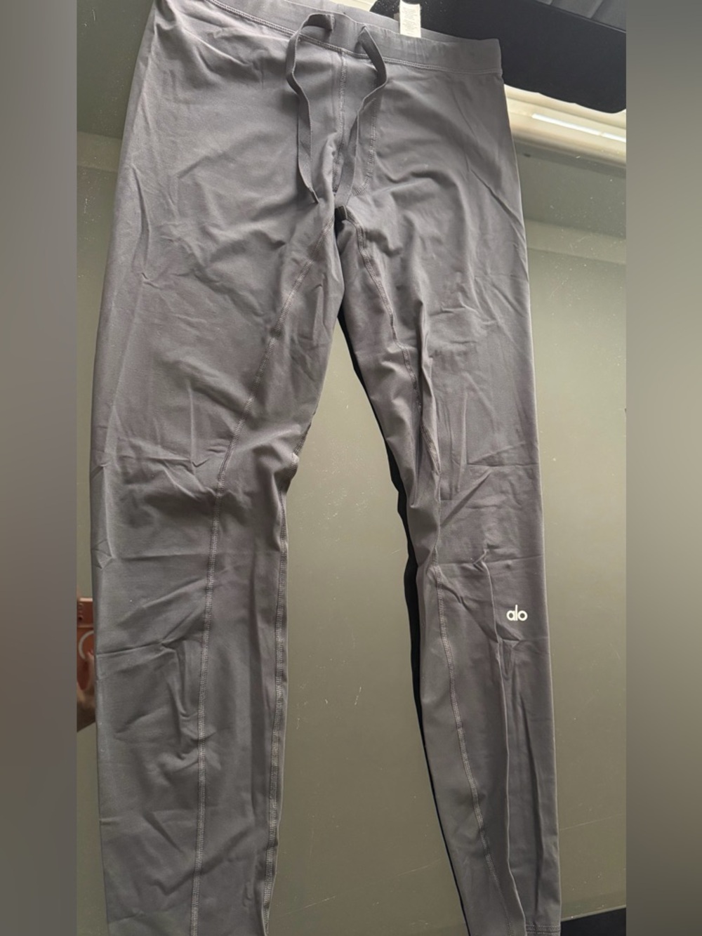 ALO Yoga Men's Black Joggers with Subtle Logo